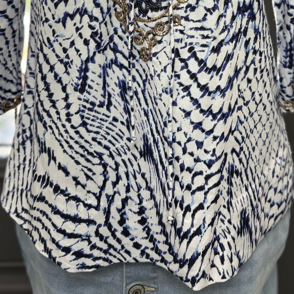 Soft Surroundings Women’s South Beach Beaded Tunic - Picture 12 of 13